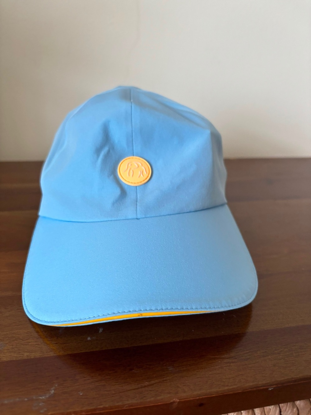 Drunk Elephant Light Blue Hat with White Logo Patch
